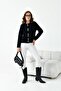Women's Button Detailed Beard Cardigan Black 20843 - 6