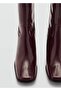 Zippered Leather Boots - 6