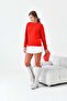 Women's Bead Embroidered Sweater Red 20741 - 5