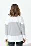 Women's Relaxed Fit Striped Sweater Ecru 20841 - 7