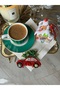 1 New Year Themed Coffee Side Napkin with Car Figure - 3