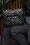 Black Long-Eyed Knitted Patterned Design New Season Women's Bag with Zippered Shoulder Strap - 4