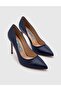 Nelli Genuine Leather Women's Navy Blue Stiletto - 4
