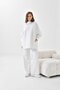 Women's Two-String Leather Detailed Suit Ecru 30618 - 4