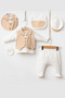 5 Piece Hospital Discharge Bodysuit Set with Muslin Vest