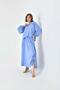 Women's Gathered Skirt Suit Blue 30706 - 5