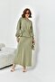 Women's Gathered Jacket and Skirt Suit Çağla 30725