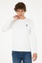 Men's Slim Fit Crew Neck White Basic Sweatshirt 50289027-Vr013 - 3