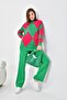 Women's Diamond Pattern Detailed Double Suit Benetton 20466 - 4