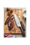 Since 1911, Churrasco Stainless Steel Carving Fork With Treated Brown Polywood Handle - 3