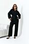 Women's jacquard set black 30877 - 2