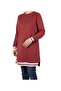 Women's Ribana Two Yarn Combed Cotton Sports Tunic with Collage and Hem Stripe - 3