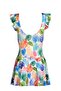 Beria Women's Ruffle Detailed Leaf Patterned Skirted Dress Swimsuit - 3