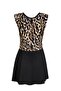Beria Women's Semi-Closed Shorts Leopard Patterned Skirt Dress Swimsuit - 2