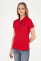 Women's Red Basic Polo Neck T-Shirt 50289361-Vr171 - 3