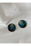 Polymer Clay Earrings - Steel Earrings with Pins & Van Gogh Starry Night Handmade Bright Special Design - 2