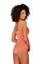 Women's Orange Swimsuit with Accessory Detail - 2