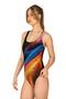 Women's Patterned Sports Swimmer Swimsuit