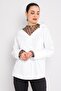 50284 Mesh Detail Cotton Long Sleeve Shirt