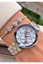 Brand Cut Glass Model Steel Waterproof Guaranteed Wristwatch-Bracelet Gifted