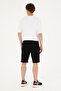 Men's Black Knitted Shorts 50289287 -Vr046 - 4