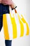 Women's Canvas 2-Pocket Daily Colorful Beach Shoulder Bag Yellow - 2