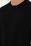 Men's Comfort Fit Crew Neck Black T-Shirt 50294216-Vr046 - 7
