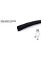 Wooden American Door Case Wick Wooden Door Seal with Tabs in the Middle 25 Meters Black