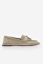 Beige Women's Loafers - Foldable Casual Shoes, Kstav - 3