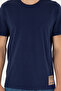 Men's Navy Blue Crew Neck T-Shirt 50275439 -Vr033 - 6