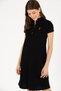 Women's Black Polo Neck Mini Length Knitted Dress 50262672-Vr046 - 2