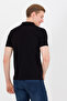Men's Black Basic Polo Neck T-Shirt 50262933 -Vr046 - 5
