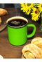 Enamel Mug Camper Cup Retro Mug 350 ml 8cm Green