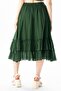 Lavinya Elastic Waist Voile Long Summer Skirt Green Ysl - 3