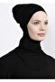 Women's Hijab Black Neck Collar Bonnet