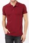 Men's Polo Neck T-shirt Claret Red