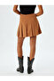 Mini Pleated Skirt Normal Waist Zippered - 4