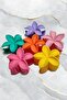Colorful Lotus Flower 8CM Buckle 2 Pieces - 2
