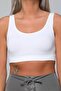 Women's Padded Thick Strap Crop Bustier Black and White Set of 2 - 4