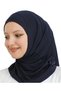 Sports Headscarf Women's Ready-To-Wear Turban Viscose Scarf Shawl - Navy Blue - 5