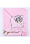 Pink Gazelle Patterned Fleece Blanket 85*100 cm - 3