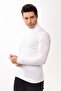 Men's Turtleneck Turtleneck Slim Fit Sweater White - 4