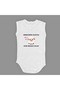 Mother's Lamb Joy Has Arrived Printed Baby Bodysuit with Snap Fasteners Open Ecru