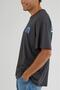 Anthracite Color - 100% Cotton Crew Neck Relaxed Fit T-Shirt - 2