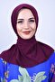 Women's Hijab Snap Bonnet Sandy Hijab Neck Collar Bonnet Plum