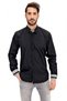 Men's Black Shirt Long Sleeve Breathable Easy-Iron Four Seasons Casual Shirt - 2