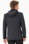 K7532 Men's Coat-Plaid-Dark Blue - 2