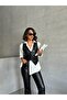Women's Classic Cut Double Pocket Buttoned Leather Vest - 2