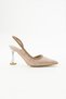 Fomax Stone Detailed Transparent Heeled Shoes - 5