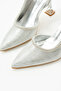 Fomax Stone Detailed Transparent Heeled Shoes - 3